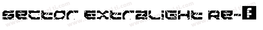 Sector ExtraLight Re字体转换